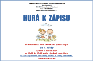 Plakát zápis